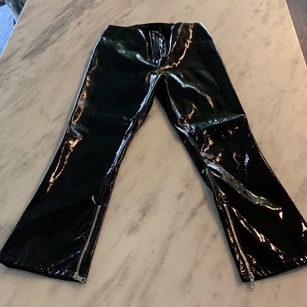 RtA black patent ankle pants.  Size 28